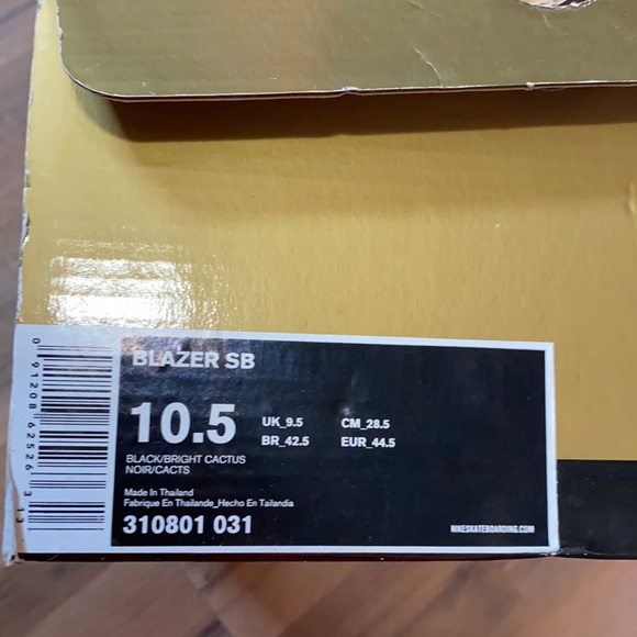 2008 Nike SB Blazer Pacman Black Bright Cactus - Picture 13 of 13